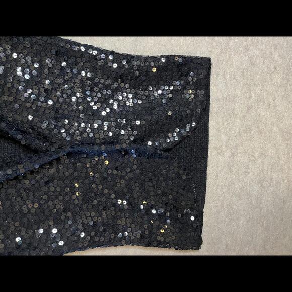 Stunning Black Sequin Blazer by White Black Market - XS - Picture 6 of 8